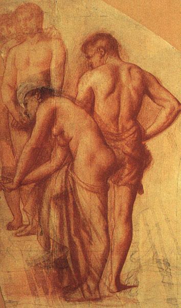 Chevannes, Pierre Puvis de Study of Four Figures for Repose